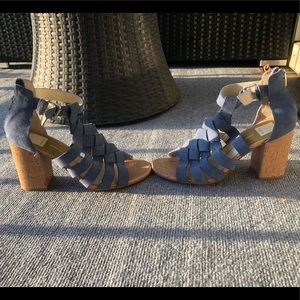 Blue Suede Heels - Dolce Vita